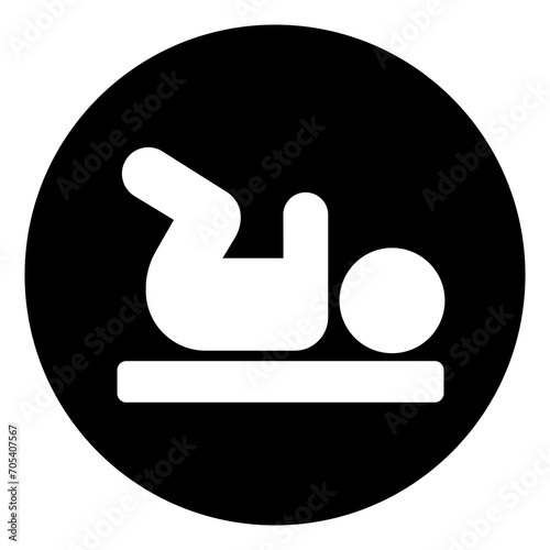Baby Change Symbol Sign,Vector Illustration, Isolated On White Background Label. EPS10