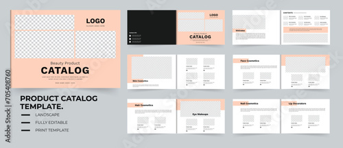 Beauty product catalog design or landscape catalog design