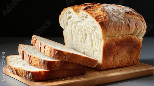 close up of several slices of white bread © Hnf