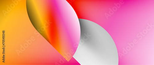 Bright color circle and round element minimal geometric abstract background for posters  covers  banners  brochures  websites