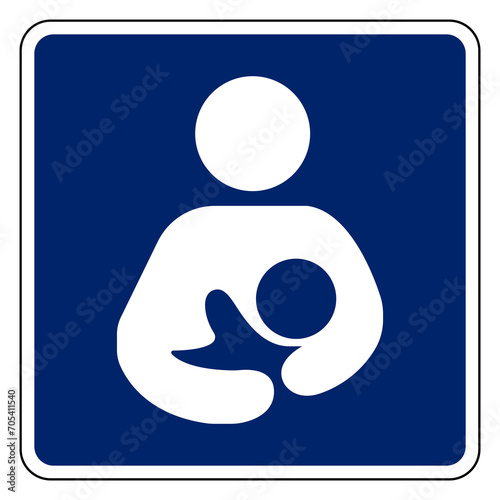 Breastfeeding Symbol Sign,Vector Illustration, Isolated On White Background Label. EPS10