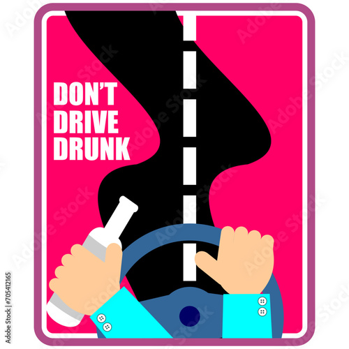 Don't Drive Drunk, poster vector