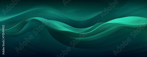 Green Waves Background 