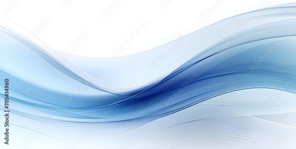 Naklejka premium Blue Wave Background