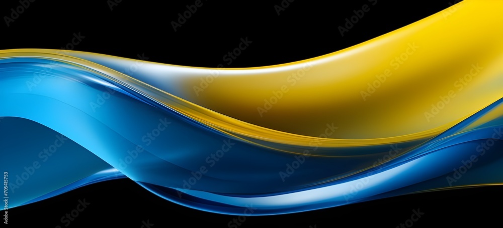 Black and Yellow Wavy Background Black and Yellow Wavy Background