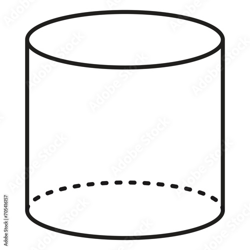 Cylindrical cylinder icon. Outline illustration of cylindrical cylinder vector icon for web