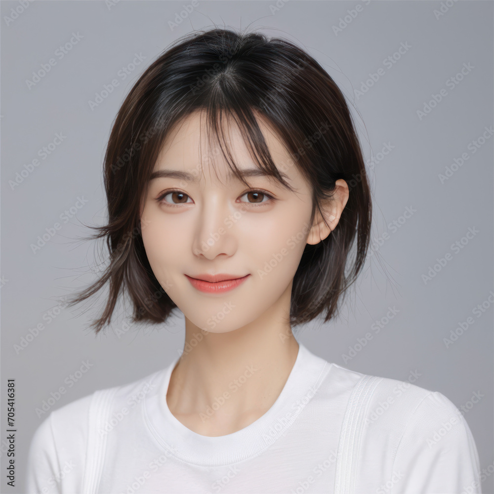 ai asian girl korean model portrait