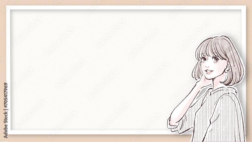 女性・女の子のイラスト素材 女性・女の子のイラスト素材