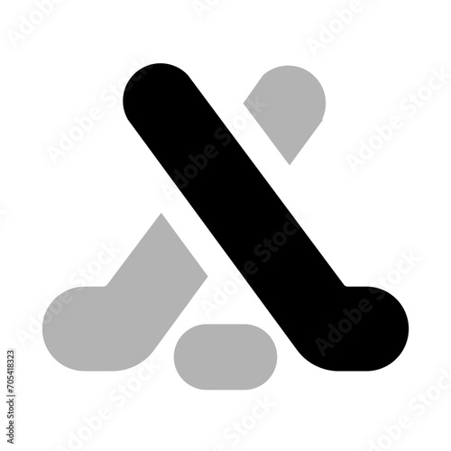 Stick Puck Duotone Icon