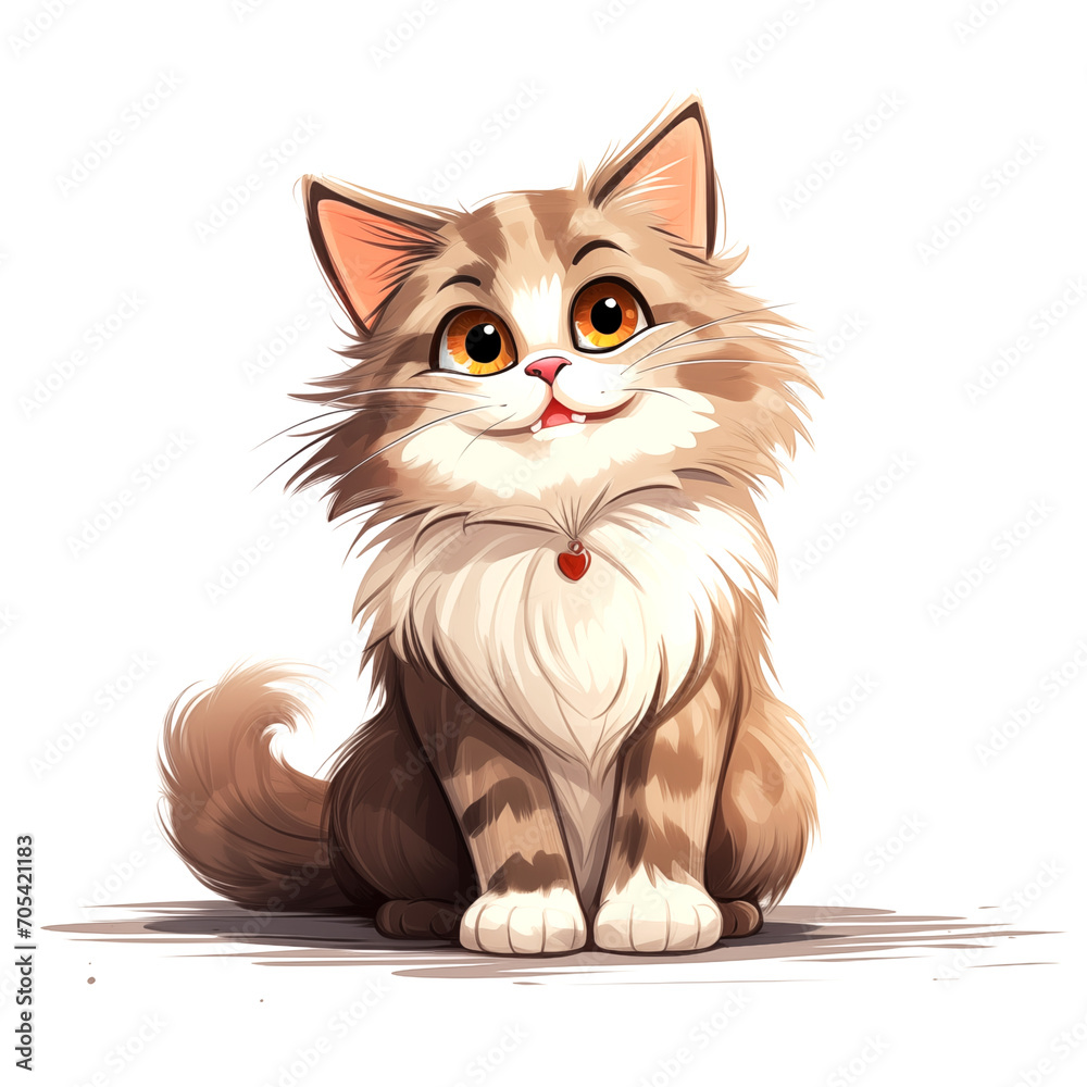 Cat clipart, PNG 300DPI, 4000X4000 pixel, Cute cat illustrations Planner elements for cat lovers Commercial use