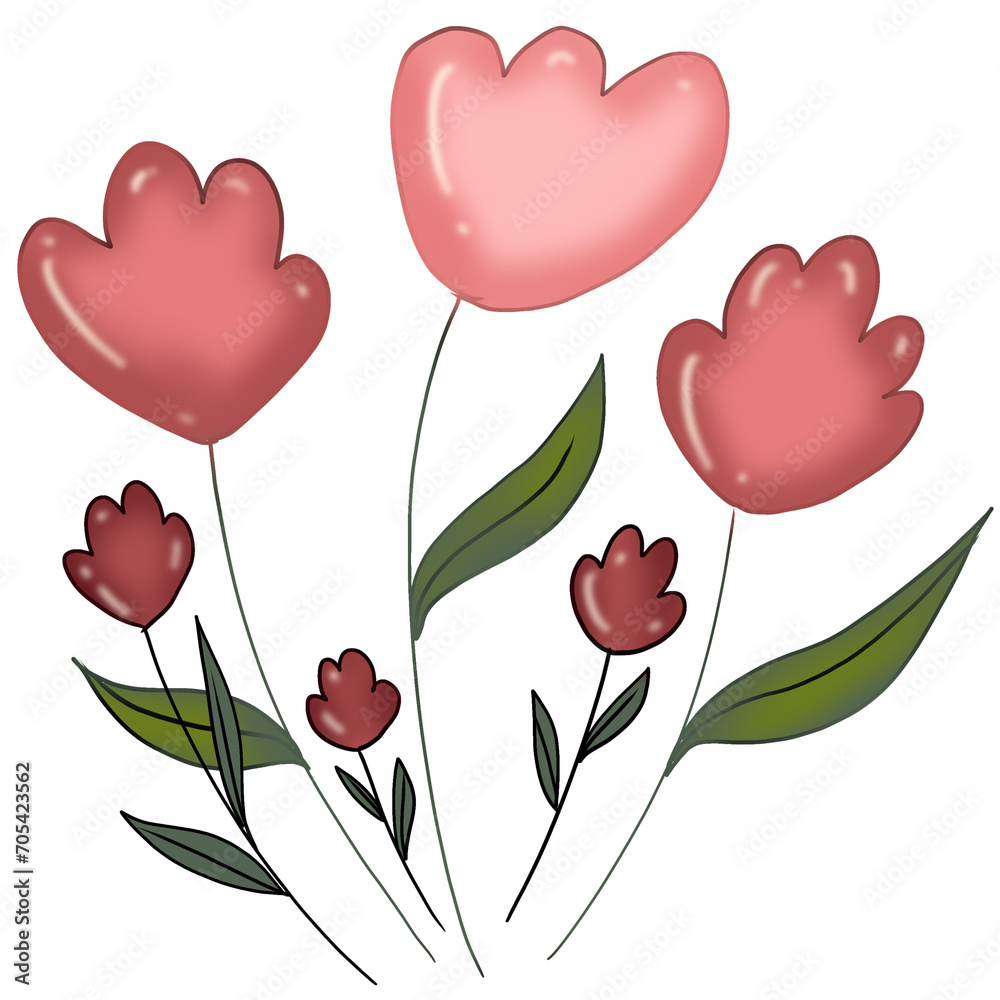 pink tulip 