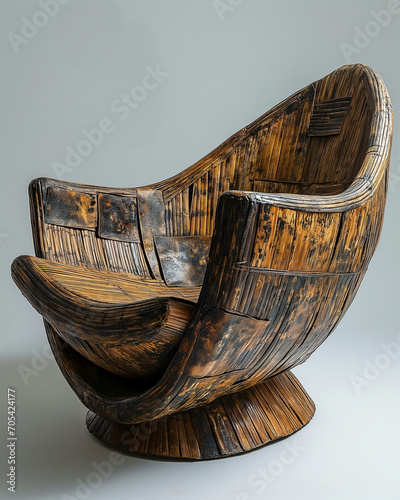 Rattan chair Generative AI