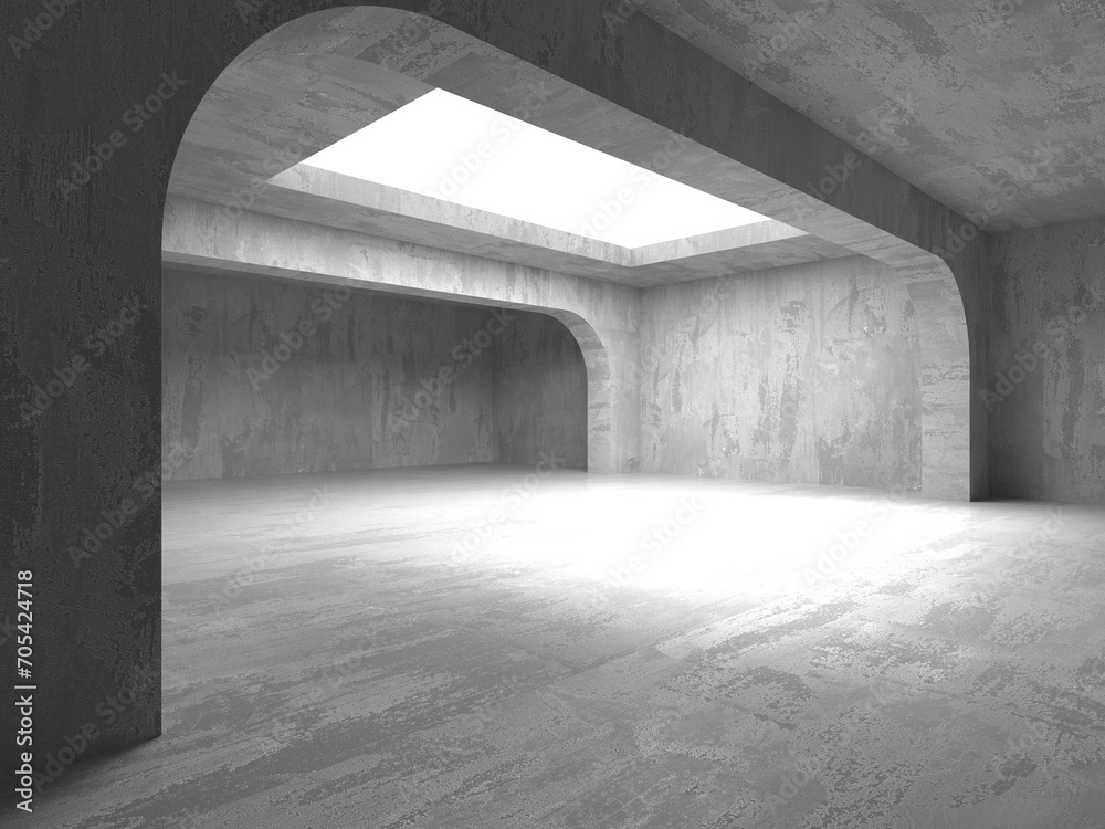 Abstract empty modern interior. Concrete walls Abstract empty modern interior. Concrete walls