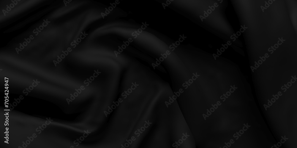 Black silk satin. Shiny smooth fabric. Abstract silk cloth background Black silk satin. Shiny smooth fabric. Abstract silk cloth background