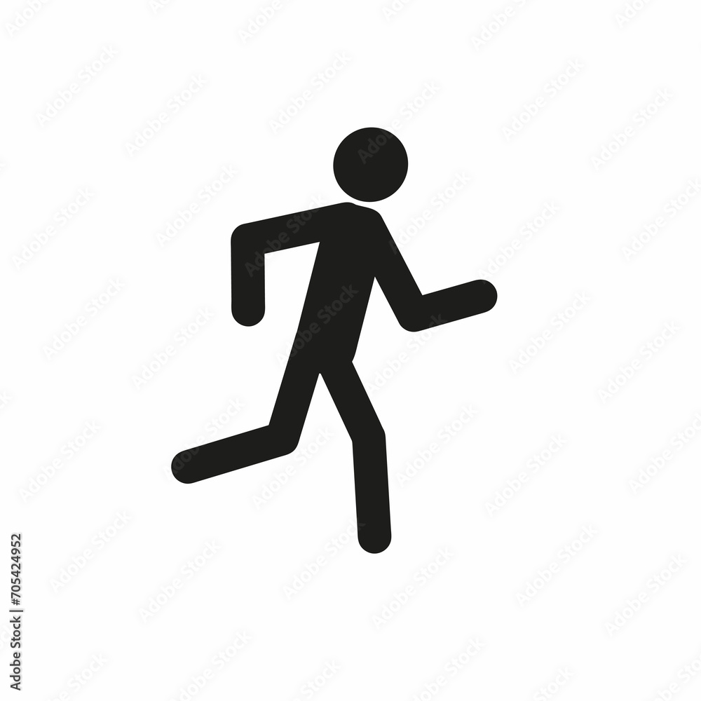 man running, sports, healthy lifestyle, figure of a running man, isolated pictogram on a white background man running, sports, healthy lifestyle, figure of a running man, isolated pictogram on a white background