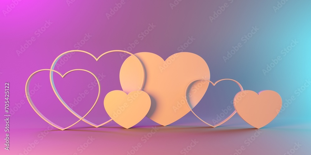 Love and valentine day. Hearts shapes design selebration background Love and valentine day. Hearts shapes design selebration background