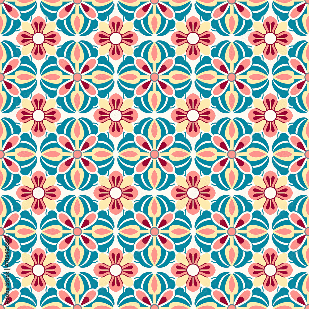 Singapore Peranakan seamless pattern, seamless tile, background, Peranakan culture, Nyonya motifs, Nyonya pattern