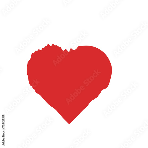 red heart icon on white background