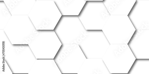 Abstract background with hexagons Abstract hexagon polygonal pattern background vector. seamless bright white abstract honeycomb background. 