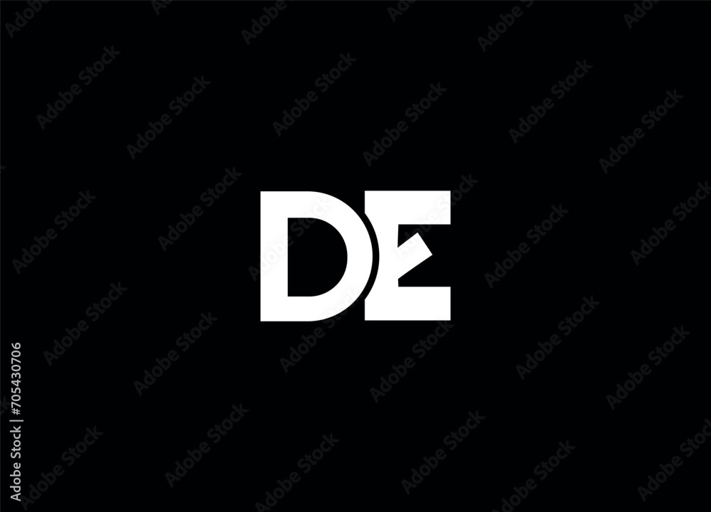 Fototapeta premium DE creative logo design and initial logo