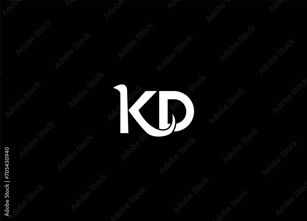 KD creative logo design and initial logo KD creative logo design and initial logo