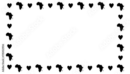 Africa island and hearts black live matter,Vector African American History Designs set with text, map for poster, print, card, banner, background. black history month vector  photo