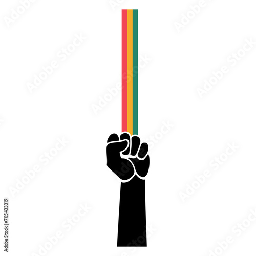 raised hand fist up black live matter,Vector African American History Designs set with text, map for poster, print, card, banner, background. black history month vector 