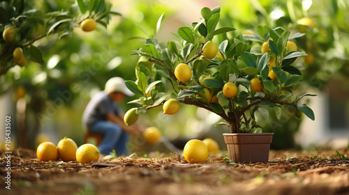 oranges in the tree