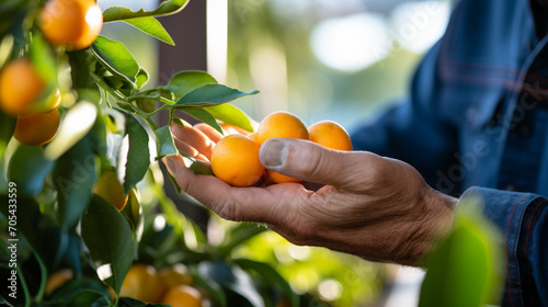 orange fruit in hand
