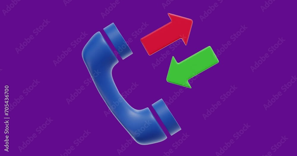 3D Animation Direct Call with Chroma Key Background
