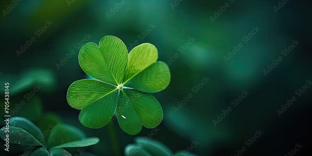 Symbol of luck. Vibrant clover leaves in closeup view celebrating nature beauty and conveying essence of fortune perfect for green backgrounds and seasonal designs Symbol of luck. Vibrant clover leaves in closeup view celebrating nature beauty and conveying essence of fortune perfect for green backgrounds and seasonal designs
