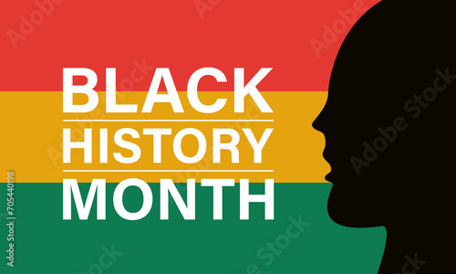 Black History Month celebrated every year in month of february. Vector banner, flyer, poster and social medial template design.