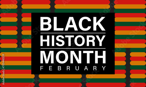 Black History Month celebrated every year in month of february. Vector banner, flyer, poster and social medial template design.