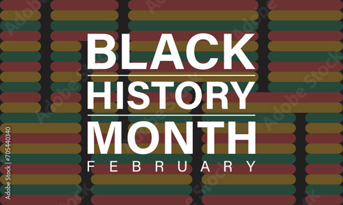 Black History Month celebrated every year in month of february. Vector banner, flyer, poster and social medial template design.