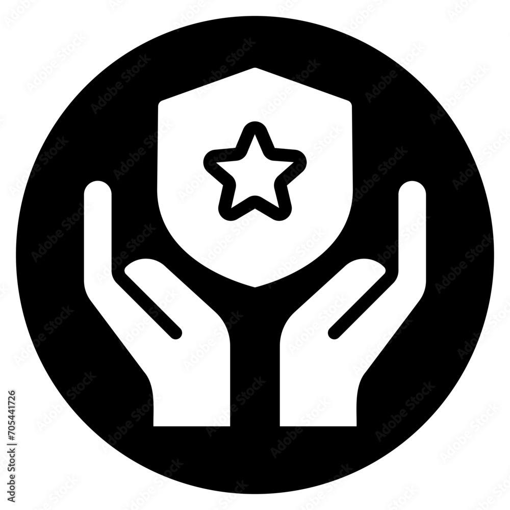 Excellence glyph icon Excellence glyph icon