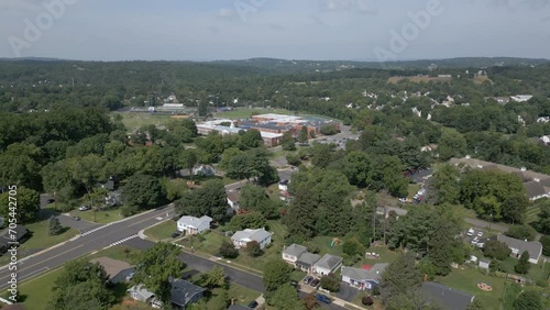 Drone Flying Over Loudoun County High School, Leesburg Va photo