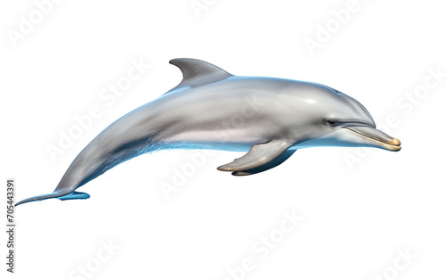Presents the Energetic Dolphin Isolated on Transparent Background PNG.