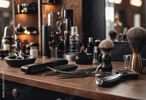 various barbershop implements in order © Алексей Ковалев