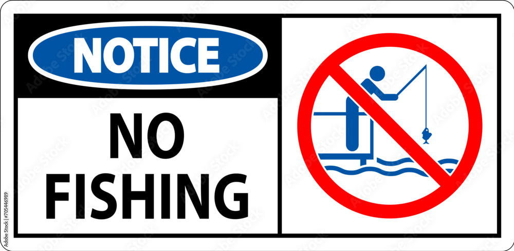 Water Safety Sign Notice, No Fishing Water Safety Sign Notice, No Fishing
