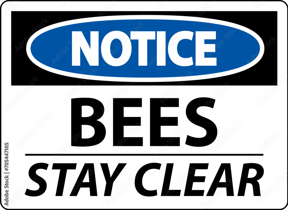 Caution Sign Bees - Stay Clear