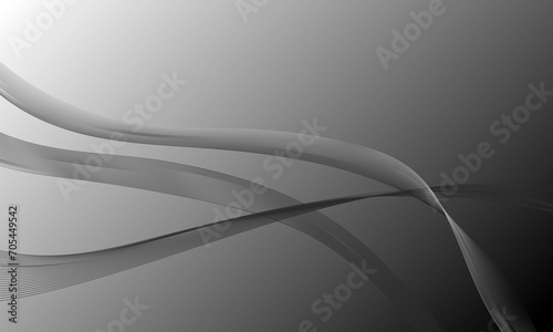 gray business lines wave curve with gradient abstract background