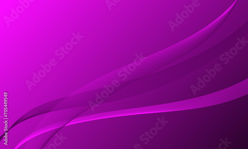 violet purple soft lines wave curve on smooth gradient abstract background