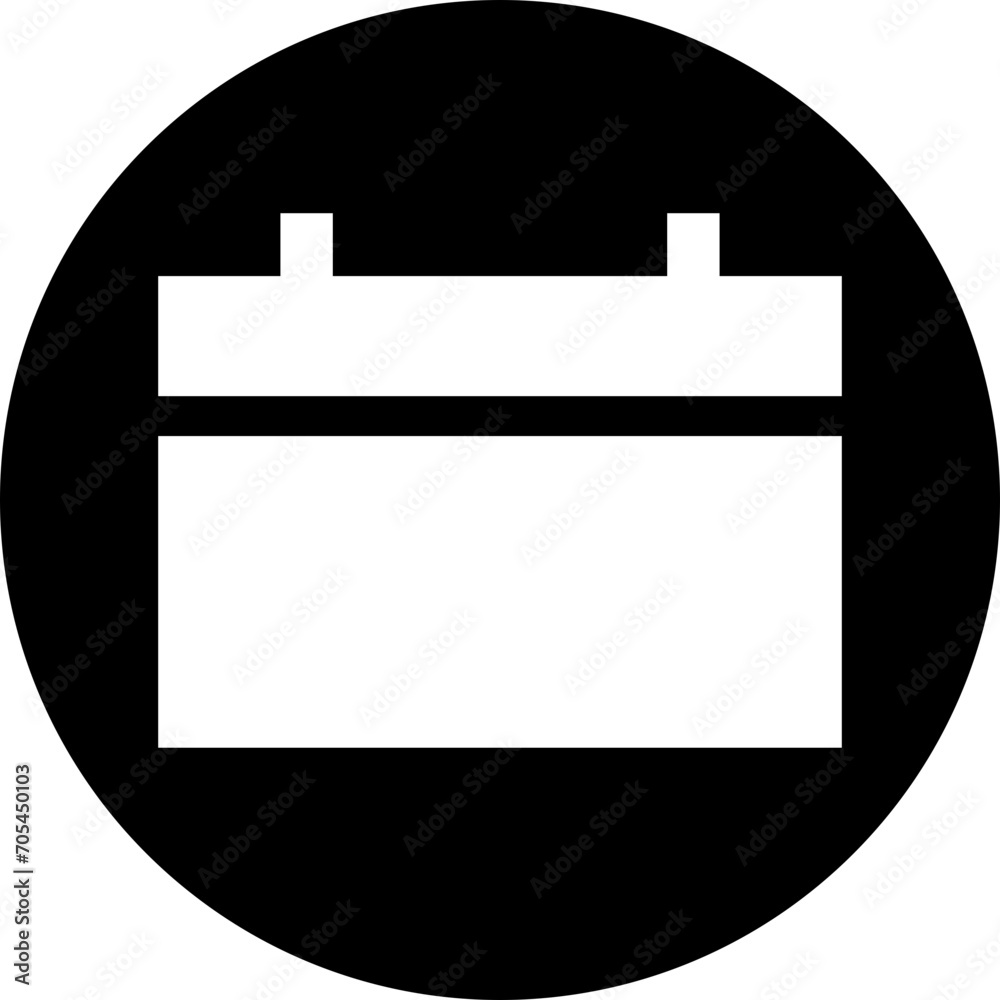 Calendar Fill Circle Icon. Calendar Fill Circle Icon.