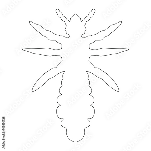 dog flea icon vector