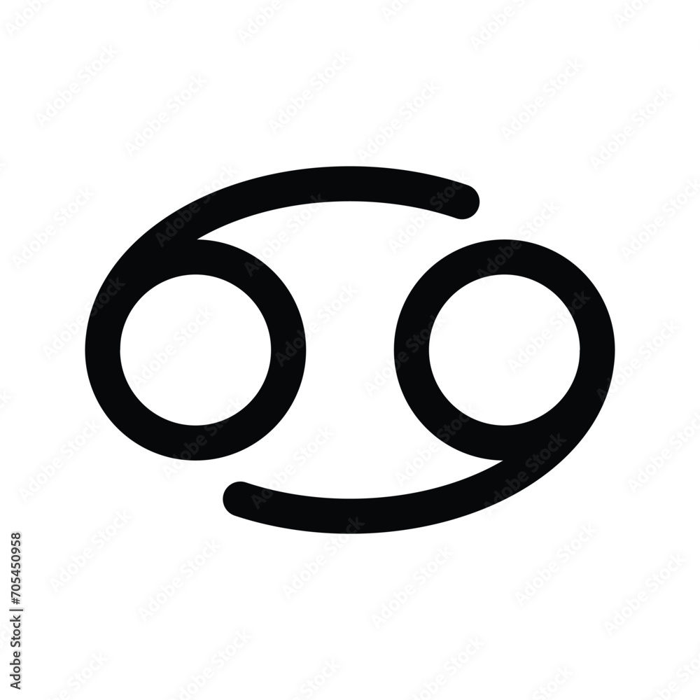 Cancer star zodiac symbol icon vector Cancer star zodiac symbol icon vector