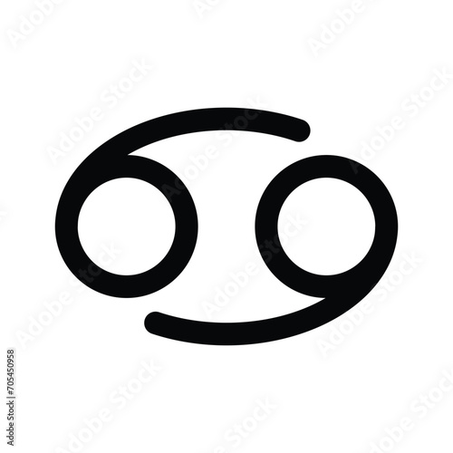 Cancer star zodiac symbol icon vector