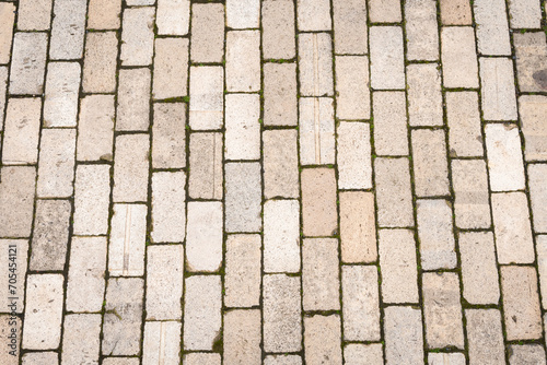 Brick tile pavement  floor background