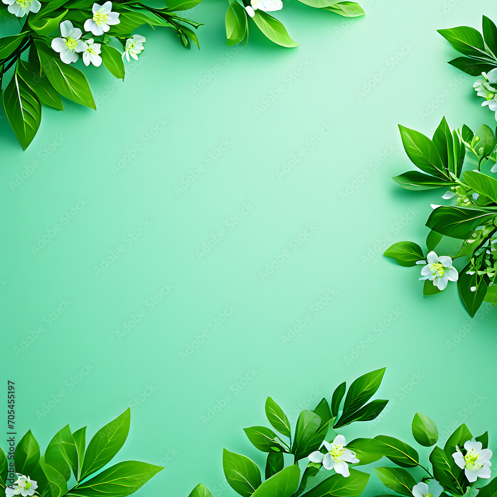 green leaves background, generative ai green leaves background, generative ai