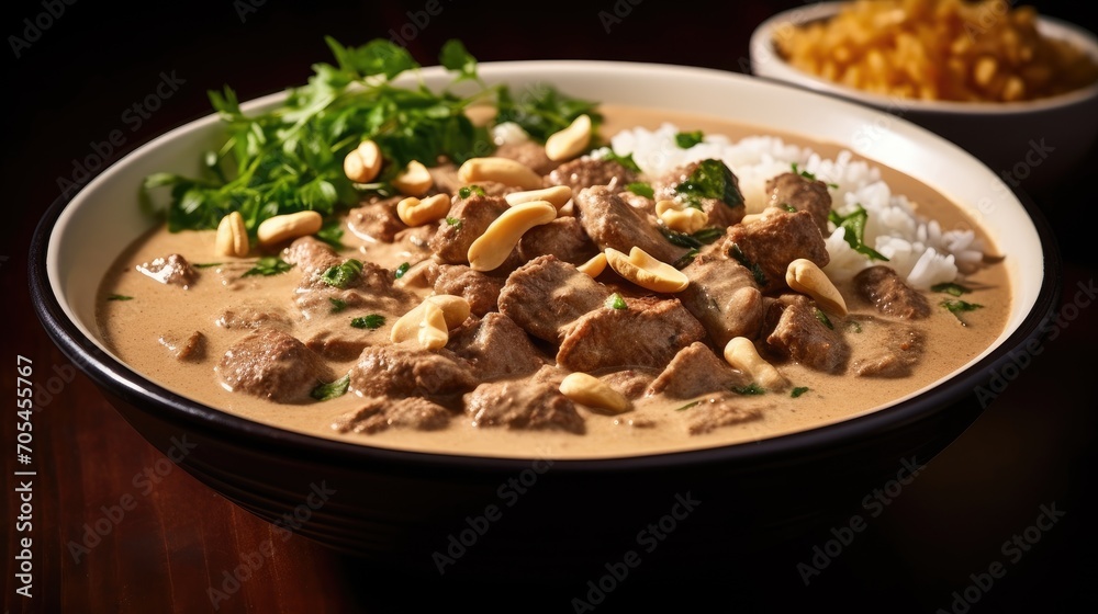 Thai Beef Curry. Generative AI