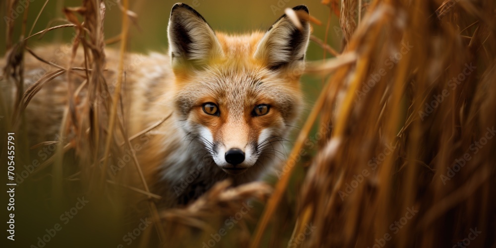 Red fox in the wild Red fox in the wild